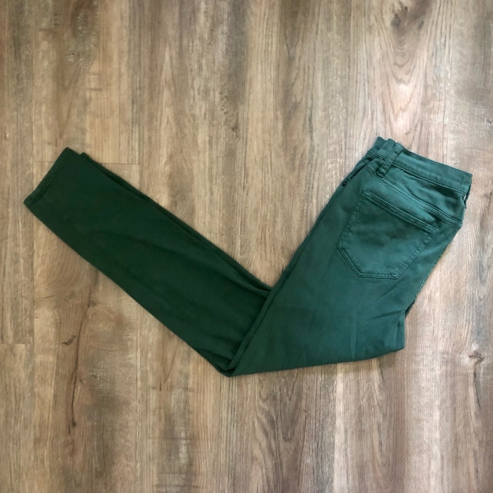 Madewell Green Skinny Jeans